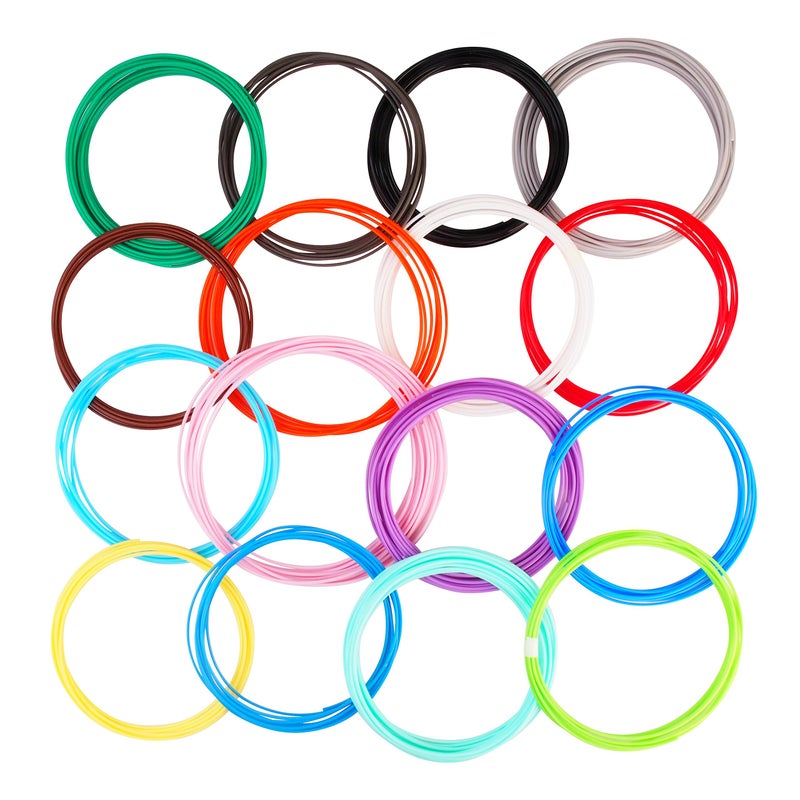mkoem 3D Pen PLA Filament Refills 1.75mm, 16 Colors, 10 Foot per Color, Total 160 Foot - Image 5